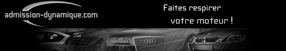Ancienne bannière du site admission-dynamique.live, slogan « Faites respirer votre moteur ! »